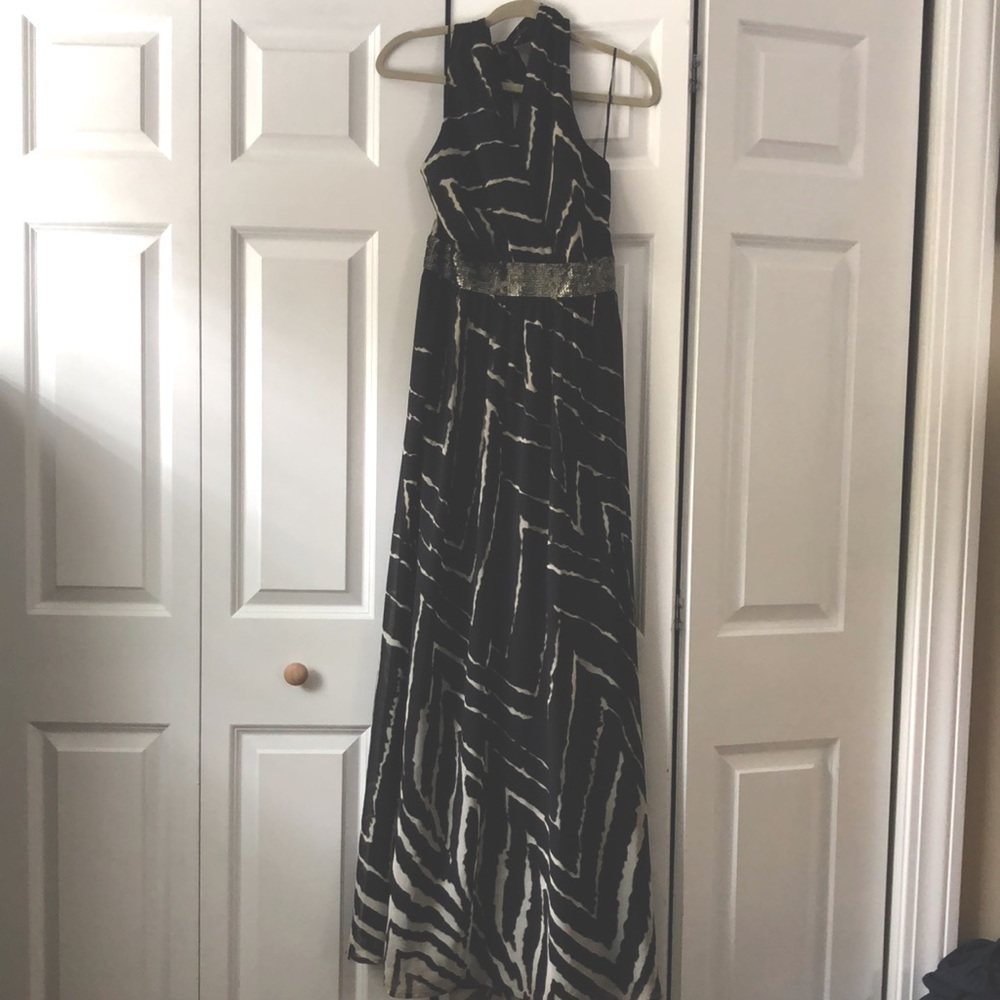 Express halter maxi dress